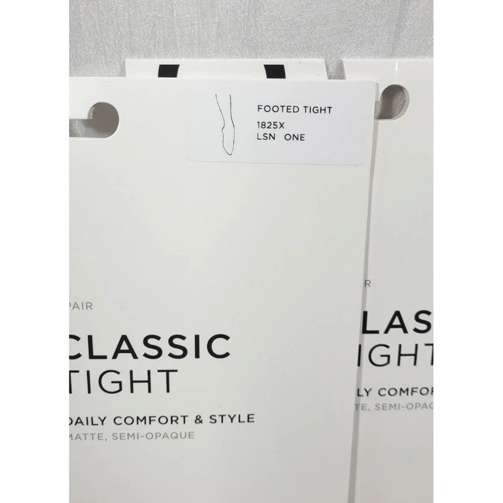 4 Pairs Capezio Classic Footed Tights Matte Semi-Opaque - Lt Sun - Toddler 1825X